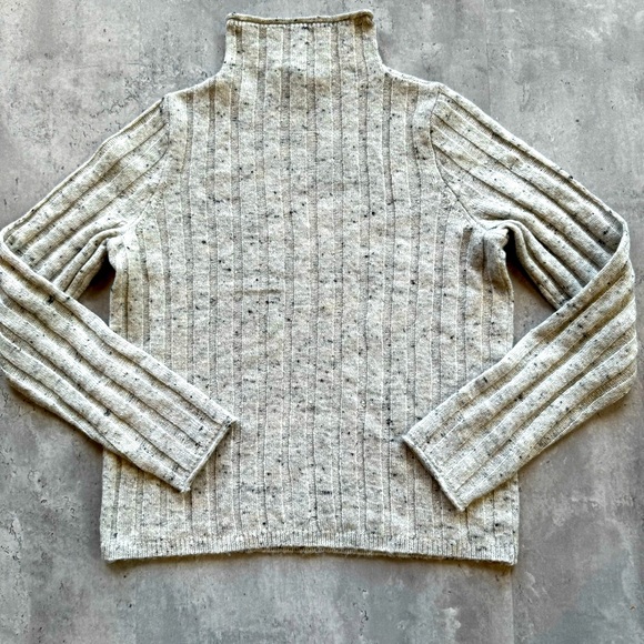 Madewell Donegal Evercrest Turtleneck Sweater in Coziest Yarn, Speckled, Size XS - Picture 1 of 10